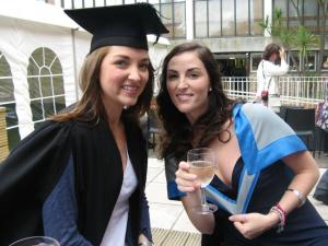 graduation with sister